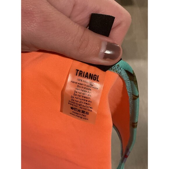 Bikini Bottom Triangl XLarge Womens Floral Teal Swimsuit Swimwear - Picture 6 of 6